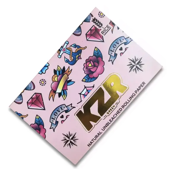 Tattoo Pink - бумага для самокруток с фильтрами от KZR