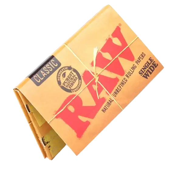Raw Classic Single Wide paper 100 Leaves