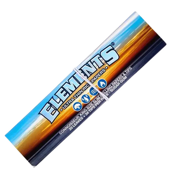 Рисовая бумага Elements KS Slim 110 мм 33 штуки