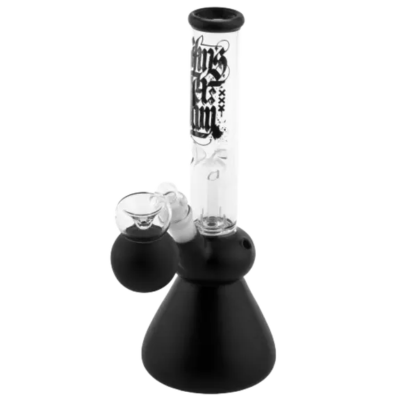 Experience Smooth Elegance with Our Matte Black Glass Bong, 2 image