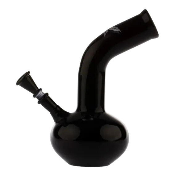 Sleek Black Glass Bong 22cm - A Touch of Elegance, 2 image