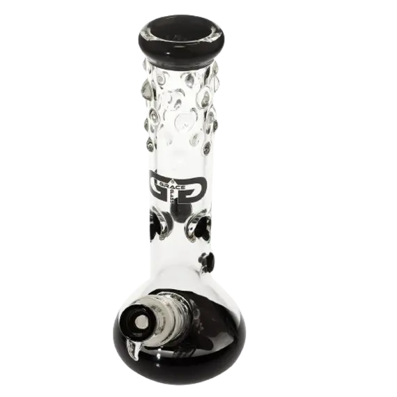 Grace Glass Bubbles Black Beaker Bong: Ultimate Smoking Experience, 2 image