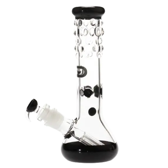 Grace Glass Bubbles Black Beaker Bong: Ultimate Smoking Experience, 3 image
