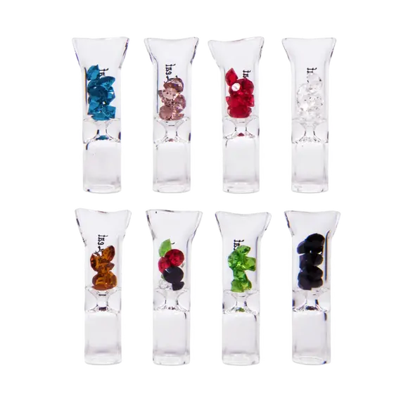Стеклянные мундштуки Black Leaf с декором из страз – роскошь в каждой затяжке, изображение 2