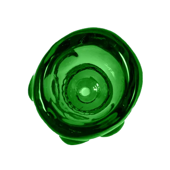 Glass Bowl Skull 18.8mm: Style & Durability Combined, Bowl Joint Size: 18.8, Color: Green, 2 image