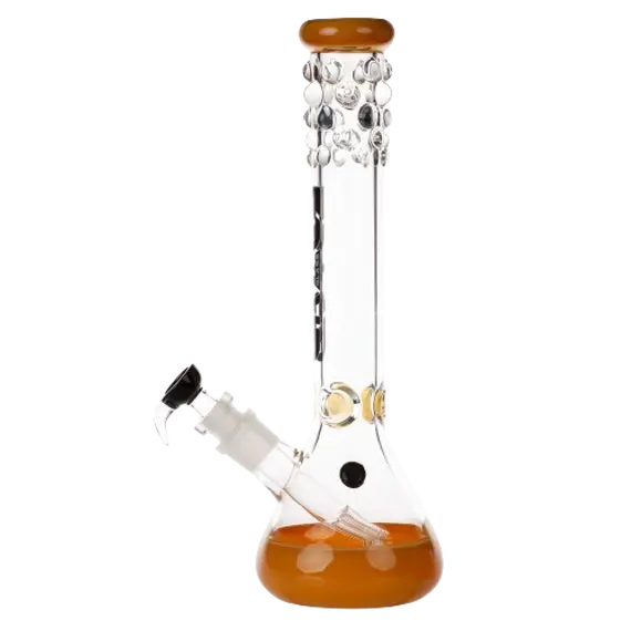 Бонг из желтого стекла Grace Glass с держателем для льда, изображение 3