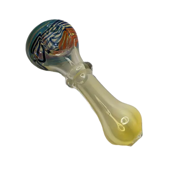 Artistic Glass Pipes with Large Bowls and Unique Designs, Color: White, 3 image
