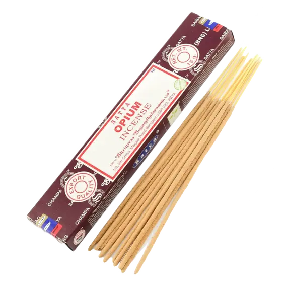 Satya Opium Incense Sticks for Enhanced Focus and Tranquility