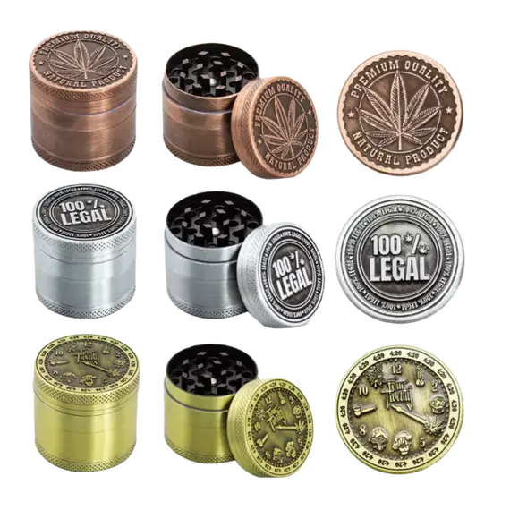 Amsterdam 420 Grinder: Master Precision in Herb Grinding, ფერი: ოქროსფერი
