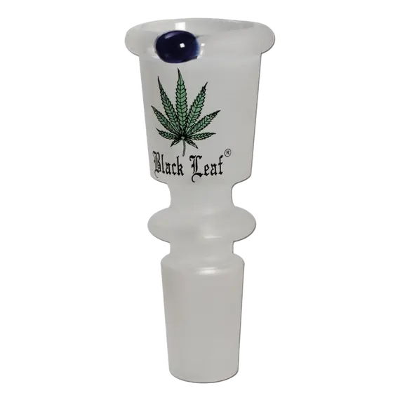 Black Leaf Frosted Glass Bowl: Pure Flavor Meets Elegance