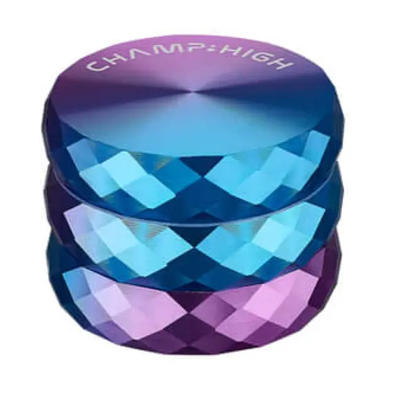 Champ High Duo-Color Metal Grinder 53mm – Stylish and Efficient, Color: Blue, 2 image