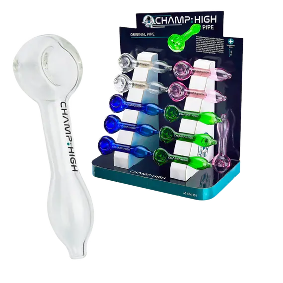 Champ High Glass Pipe: Durable and Stylish Smoking Accessory, Color: Transparent, 2 image