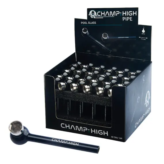 Стеклянная трубка Champ High черная 11,5 см – стильное и портативное решение, изображение 4