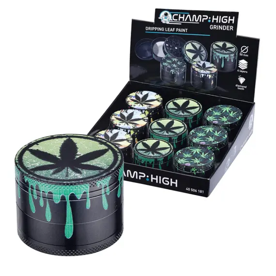 Champ High Metal Grinder: Efficient and Stylish Herb Grinding, Color: Green, 4 image