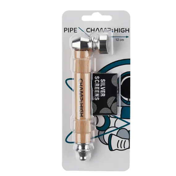Champ High Wooden Metal Brown Pipe – Stylish and Durable Smoking Accessory, Color: Beige, 5 image