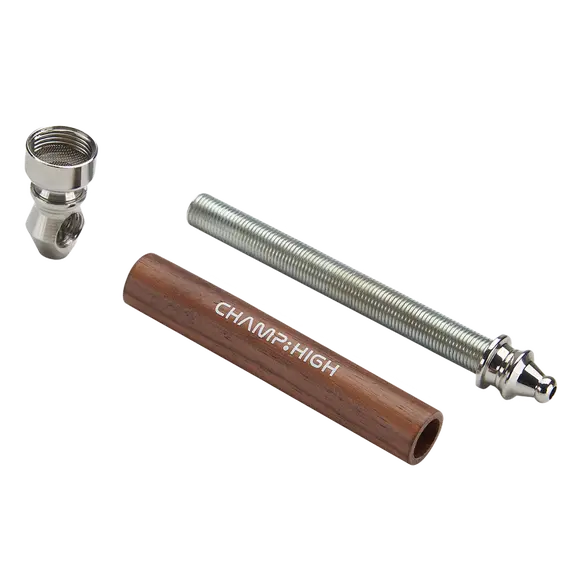 Champ High Wooden Metal Brown Pipe – Stylish and Durable Smoking Accessory, Color: Brown, 4 image