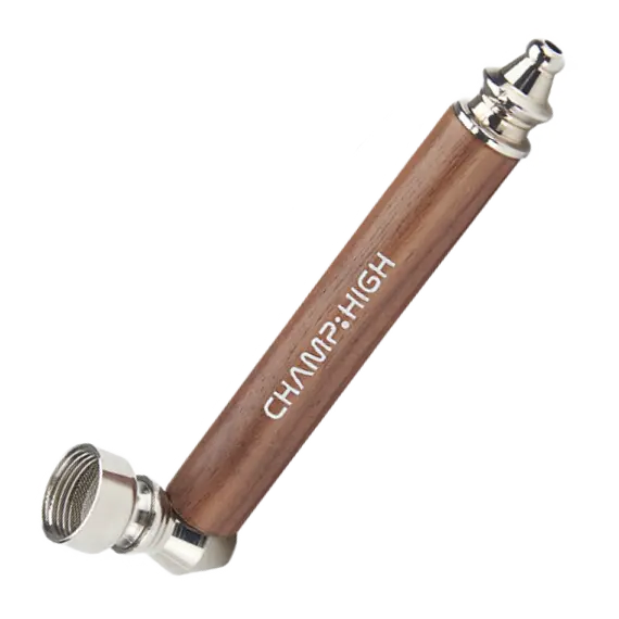 Champ High Wooden Metal Brown Pipe – Stylish and Durable Smoking Accessory, Color: Brown, 3 image