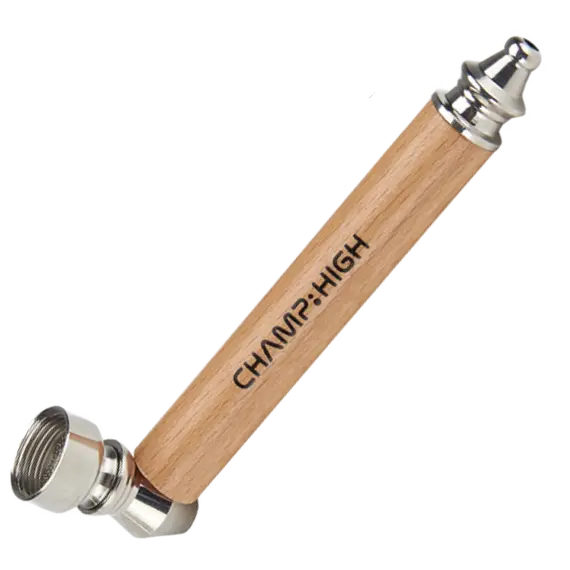 Champ High Wooden Metal Brown Pipe – Stylish and Durable Smoking Accessory, Color: Beige, 2 image