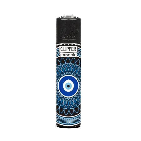 Lucky Eye Lighter by Clipper: Spark Your Style, Color: Blue, 2 image