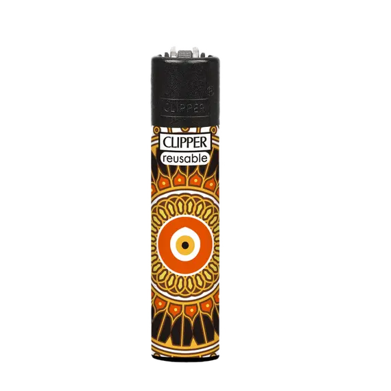 Зажигалка Lucky Eye от Clipper: зажигайте стильно, Цвет: оранжевый