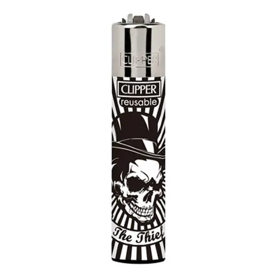 Clipper Party Skulls – прочная и стильная зажигалка с принтом черепов, изображение 5