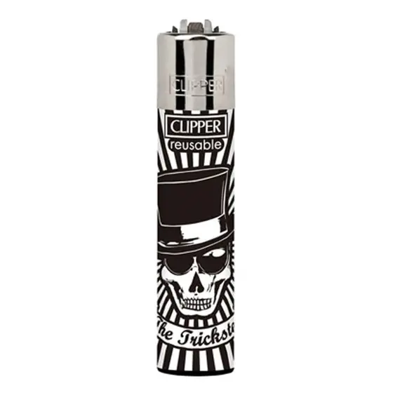 Clipper Party Skulls – прочная и стильная зажигалка с принтом черепов, изображение 3