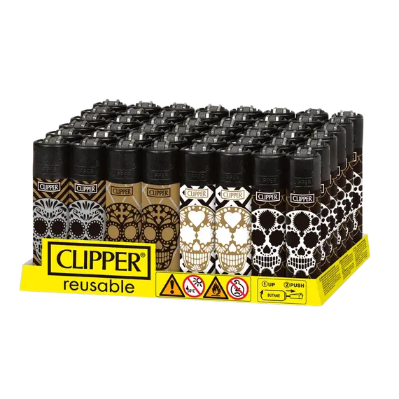 Зажигалки Skulls от Clipper: зажгите свой стиль, Цвет: белый