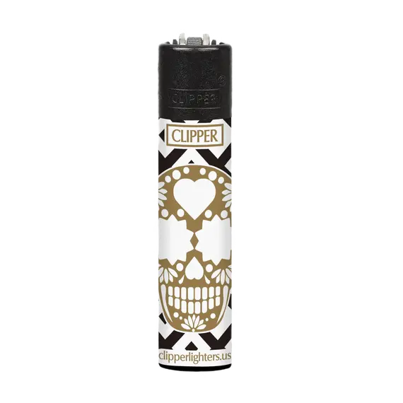 Skulls Lighters by Clipper: Ignite Your Style, Color: White, 2 image