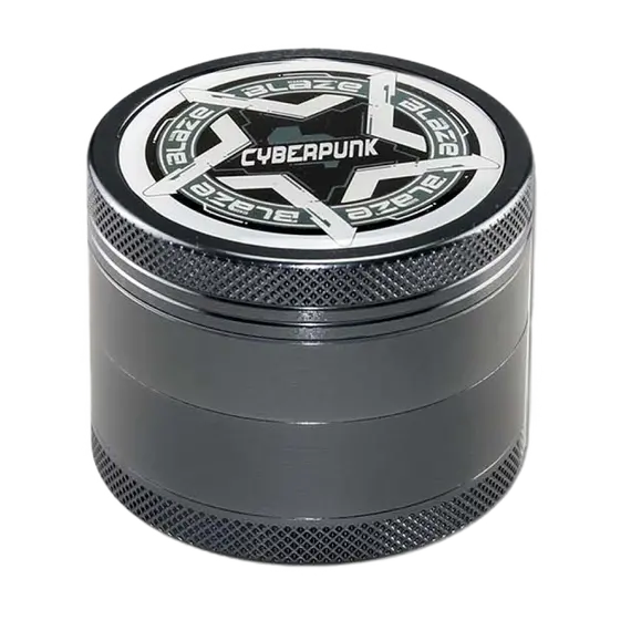 Cyberpunk Grinder 4-Part Grey by Blaze: The Future of Grinding
