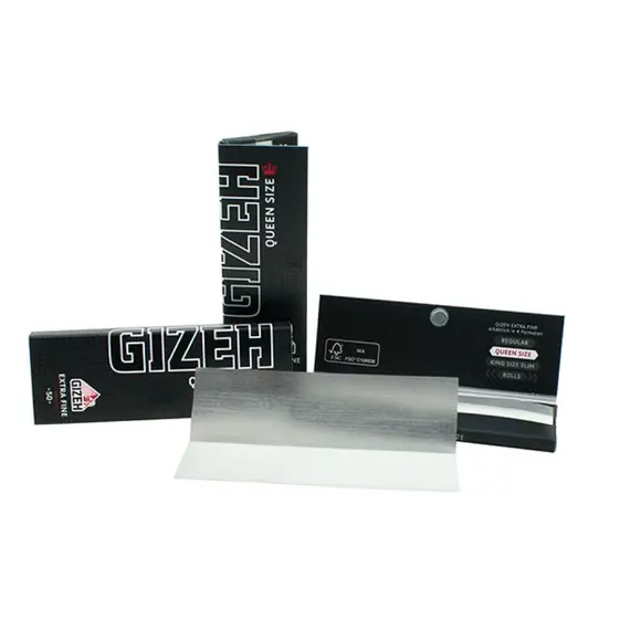 Бумажки для самокруток GIZEH BLACK Queen Size ультратонкие, изображение 3