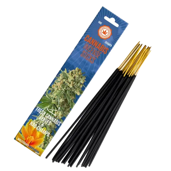 Ароматические палочки-благовония с ароматом Nag Champa and Fresh Cannabis Leaves