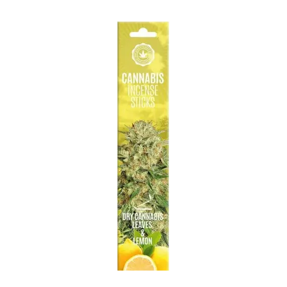 Cannabis Incense Sticks with Lemon and Dry Cannabis Leaves Scent, 4 image