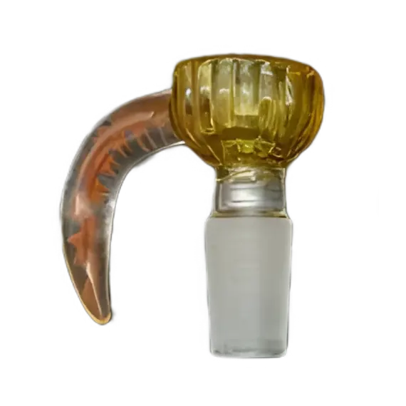 Ox Horn Glass Bowl 14.5mm - Style Meets Functionality, Color: Orange, 2 image