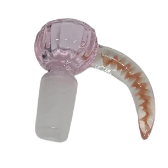Ox Horn Glass Bowl 14.5mm - Style Meets Functionality, Color: Pink, 2 image