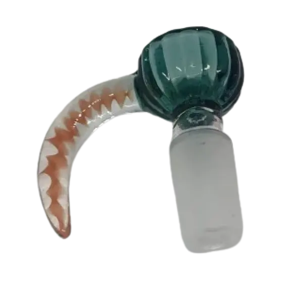 Ox Horn Glass Bowl 14.5mm - Style Meets Functionality, Color: Green, 2 image
