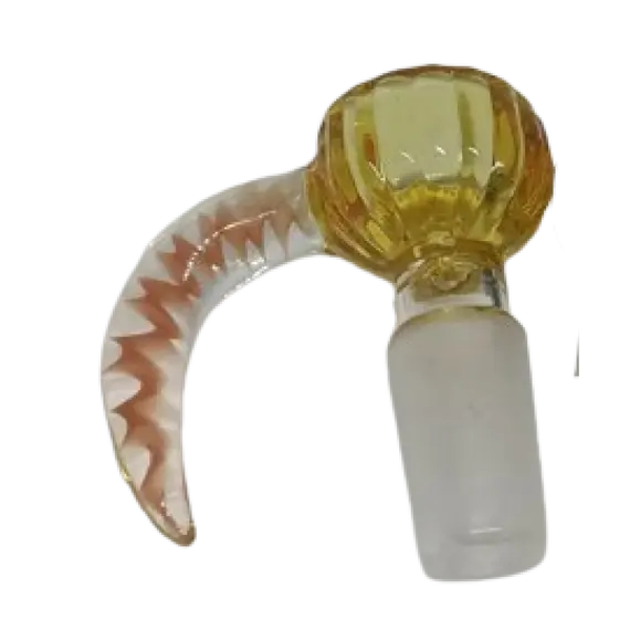 Ox Horn Glass Bowl 14.5mm - Style Meets Functionality, Color: Orange, 3 image