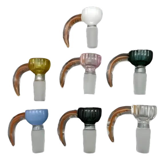 Ox Horn Glass Bowl 14.5mm - Style Meets Functionality, Color: Transparent