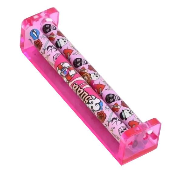 Bros Portable Rolling Machine 110mm - Perfect Rolls Every Time, Color: Pink, 2 image
