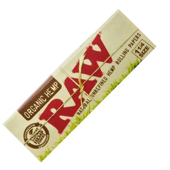 RAW Unrefined Organic Hemp 1¼ Papers – Pure and Eco-Friendly