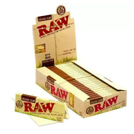 Натуральная бумага для самокруток RAW Organic Hemp 1¼, изображение 3