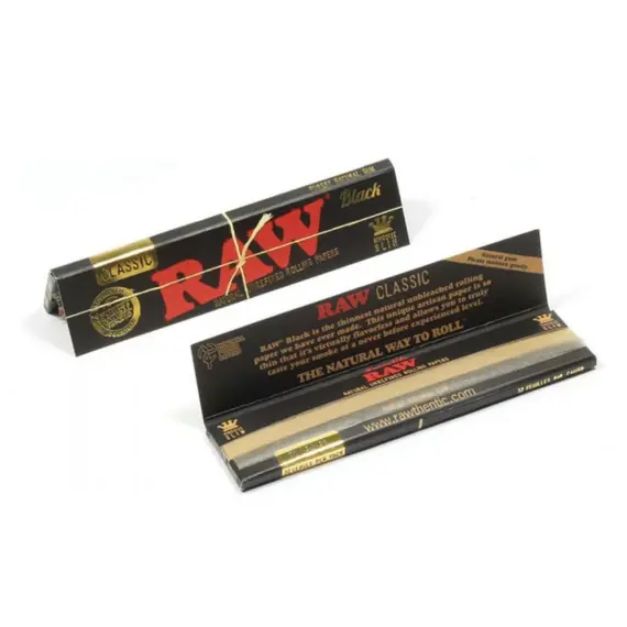Премиальные бумажки RAW Black King Size Slim, изображение 2