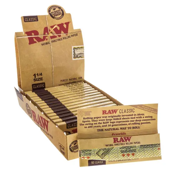 Бумага для самокруток RAW Classic 1¼ Size - натуральное качество, изображение 4