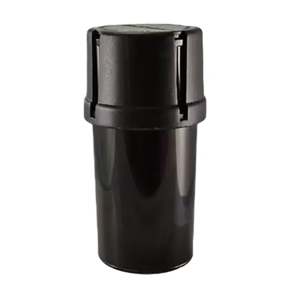 Versatile Storage Container with Built-In Herb Grinder, Color: Black, 2 image
