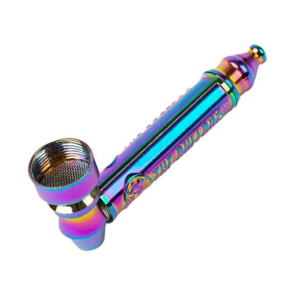 The Bulldog Metal Embossed Pipe Set Rainbow - Stylish and Durable Smoking Accessory, 3 image