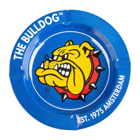 The Bulldog Original Metal Ashtray - Stylish and Durable Smoking Accessory, Weight: 34, Color: Blue, 2 image
