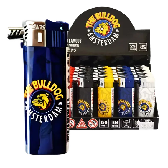 Зажигалка The Bulldog Windproof Soft Flame – надежная и стильная, Цвет: синий