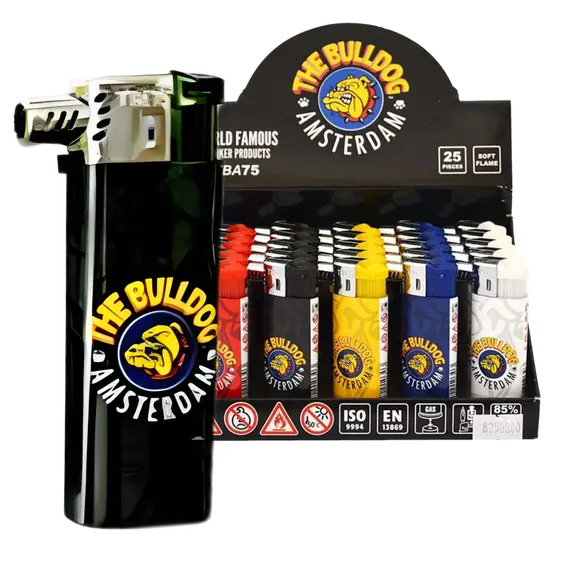 The Bulldog Windproof Soft Flame Lighter – Reliable and Stylish, Color: Black