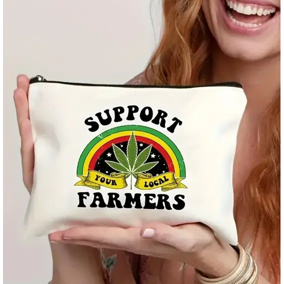Эко-сумка с принтом "Support Your Local Farmers", изображение 4