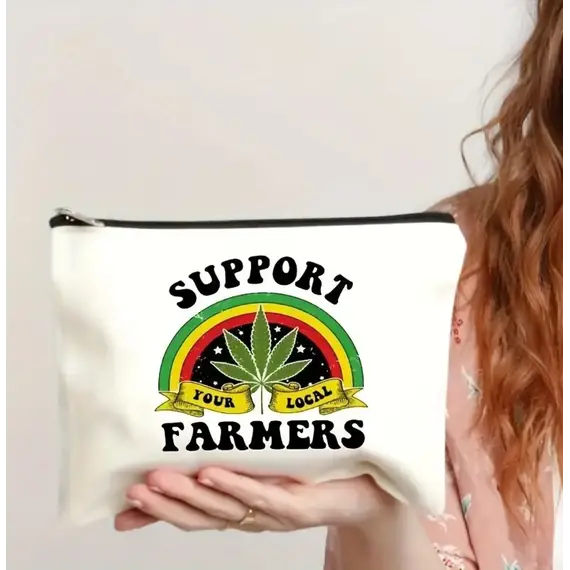 Эко-сумка с принтом "Support Your Local Farmers", изображение 3