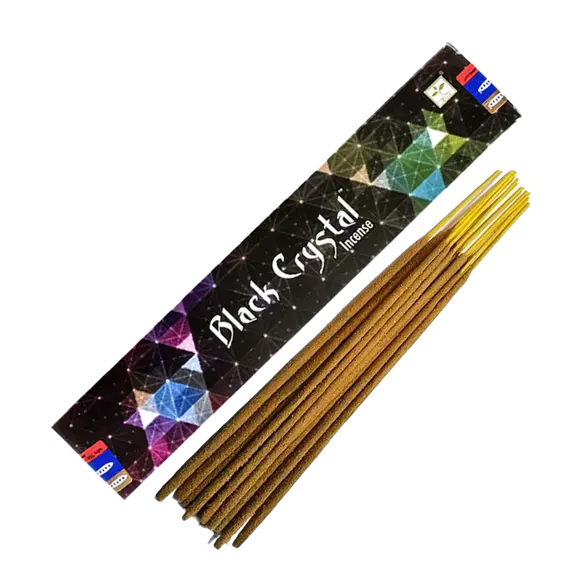 Ароматические палочки-благовония Satya Black Crystal для медитации и релаксации